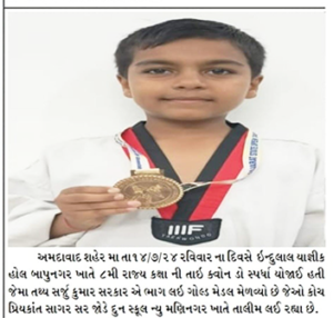 Gold Medal in Taekwondo